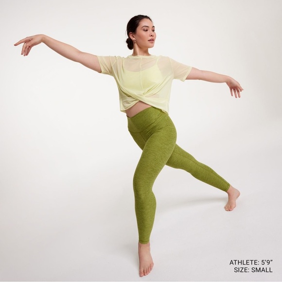 NWT Calia Twisted Mesh Tee Light Green - Picture 3 of 12